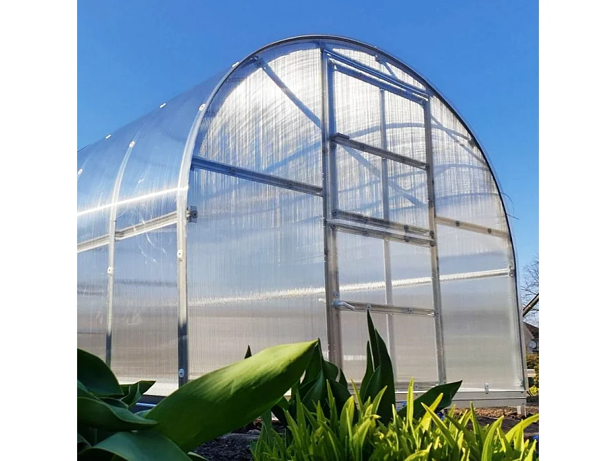 Serre en polycarbonate KLASIKA ARCH EXTRA 3x4m 12m² - Pack 7 accessoires inclus