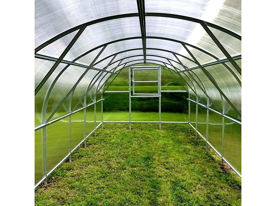KLASIKA BALTIC LT EXTRA 3x4m Gewächshaus mit Polycarbonat-Abdeckung, Zubehör und Stahlrahmen