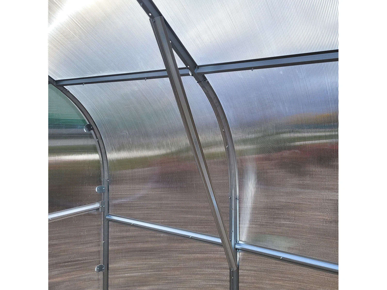 Klasika Greenhouses Drop KLASIKA Serre 15m² 2,5m x 6m Avec couverture en polycarbonate de 4 mm
