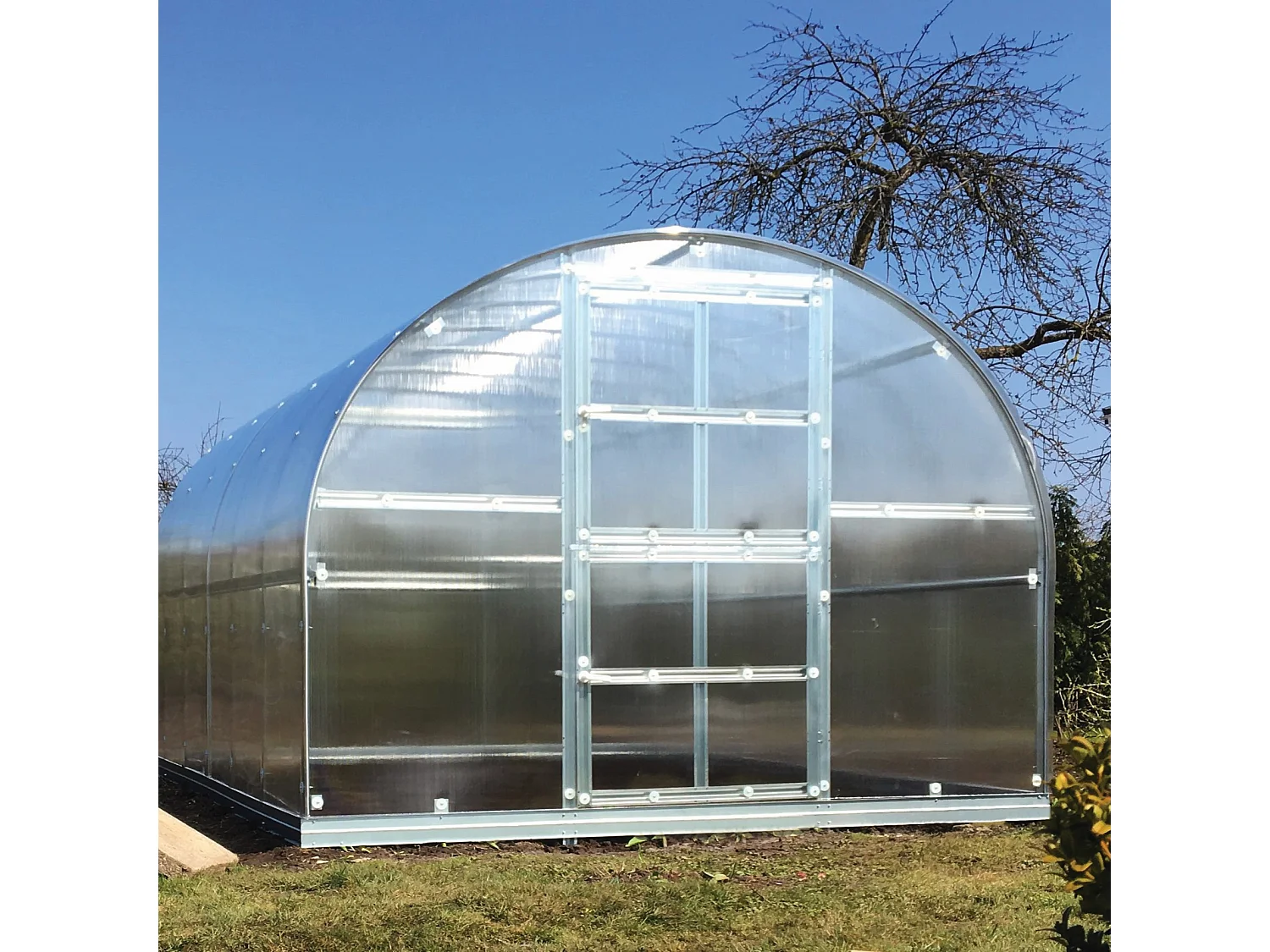 Klasika Greenhouses Arch KLASIKA Serre 36m² 3m x 12m Avec couverture en polycarbonate de 4 mm