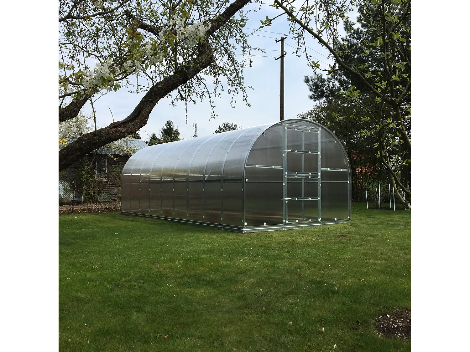 Klasika Greenhouses Arch KLASIKA Serre 12m² 3m x 4m Avec couverture en polycarbonate de 4 mm