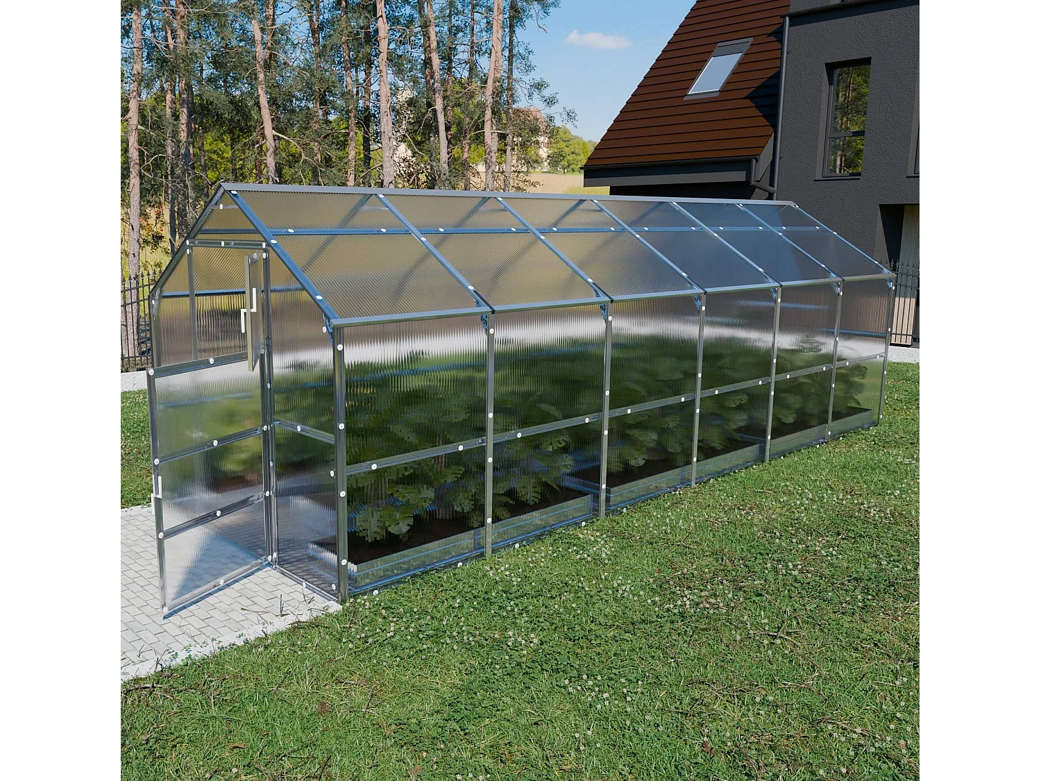 Klasika Greenhouses Bernard KLASIKA Gewächshaus 2,35 x 6 m 14,1 m²  Mit 6 mm Polycarbonatabdeckung