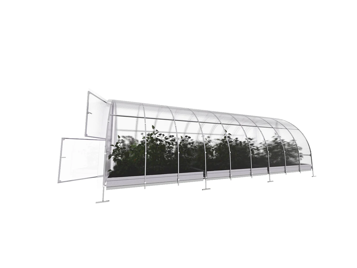 Klasika Greenhouses Easy KLASIKA Serre 18m² 3m x 6m Avec couverture en polycarbonate de 4 mm