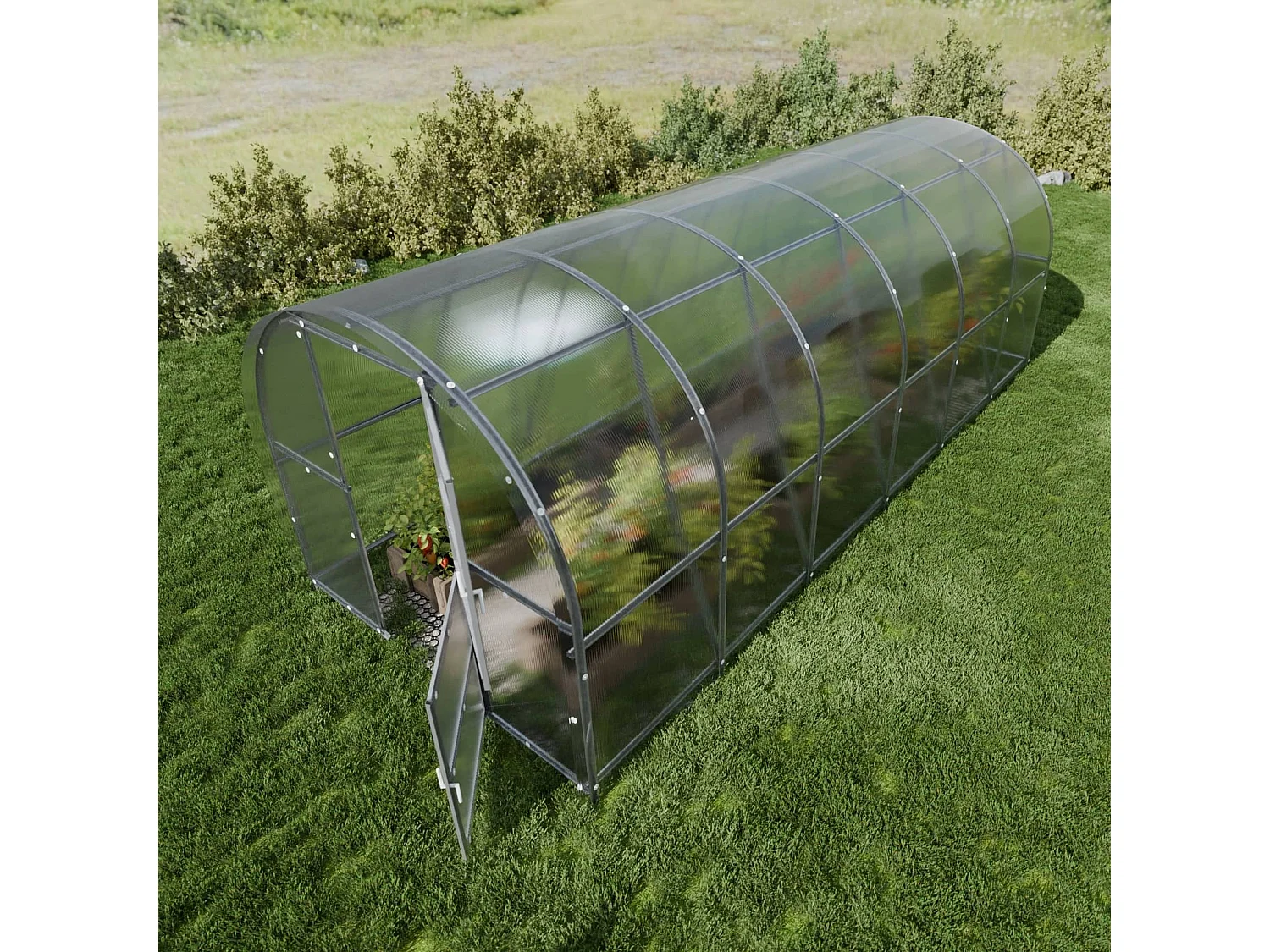 KLASIKA BALTIC LT PREMIUM 3x6m Gewächshaus mit Polycarbonat-Abdeckung, Automatikfunktionen und Bewässerungssystem