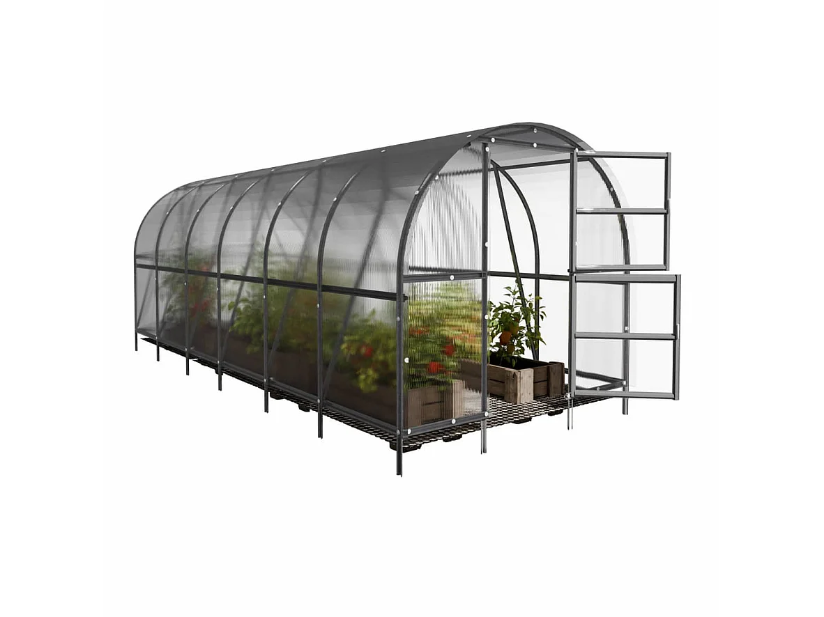 KLASIKA BALTIC LT PREMIUM 3x6m Gewächshaus mit Polycarbonat-Abdeckung, Automatikfunktionen und Bewässerungssystem