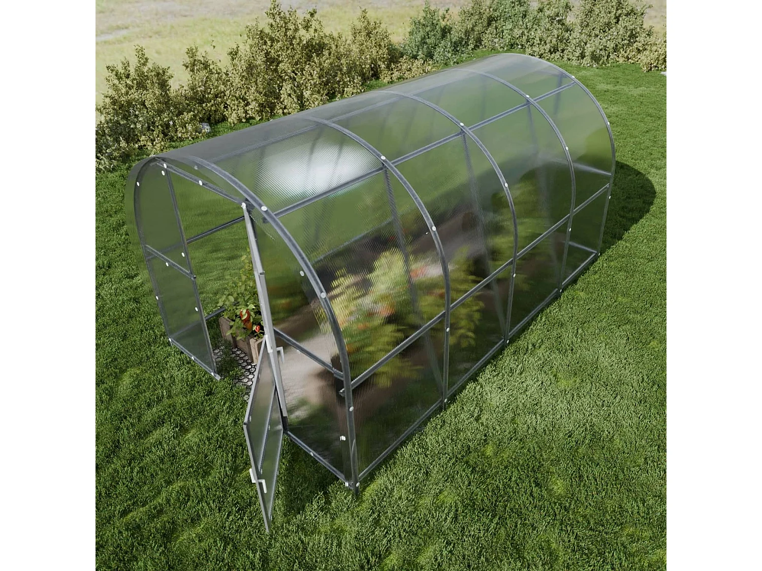 Klasika Greenhouses Baltic LT KLASIKA Gewächshaus 12m² 3m x 4m Mit 4 mm Polycarbonatabdeckung