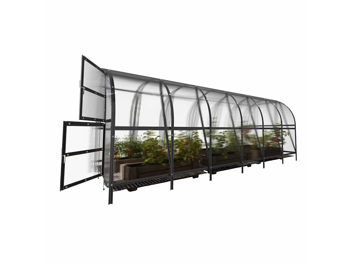 Klasika Greenhouses Baltic LT KLASIKA Gewächshaus 18m² 3m x 6m Mit 6 mm Polycarbonatabdeckung