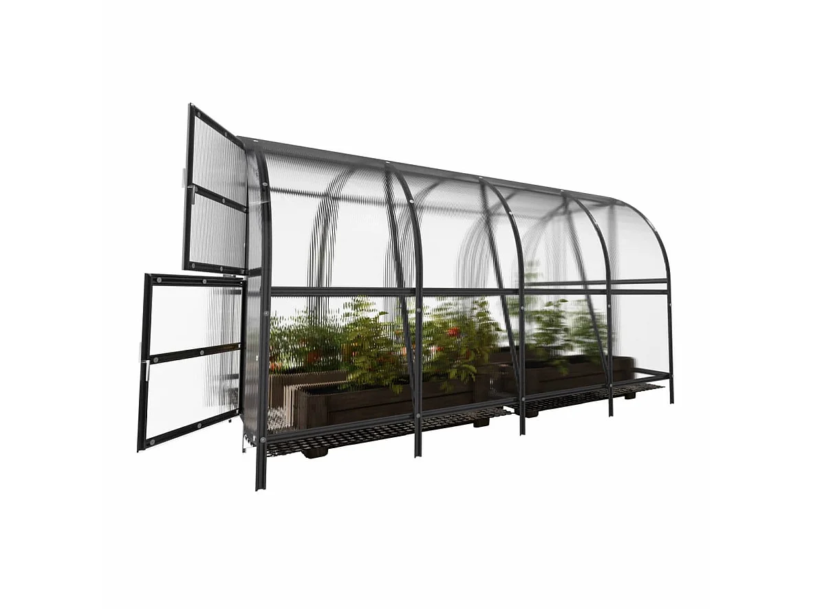 Klasika Greenhouses Baltic LT KLASIKA Gewächshaus 12m² 3m x 4m Mit 6 mm Polycarbonatabdeckung