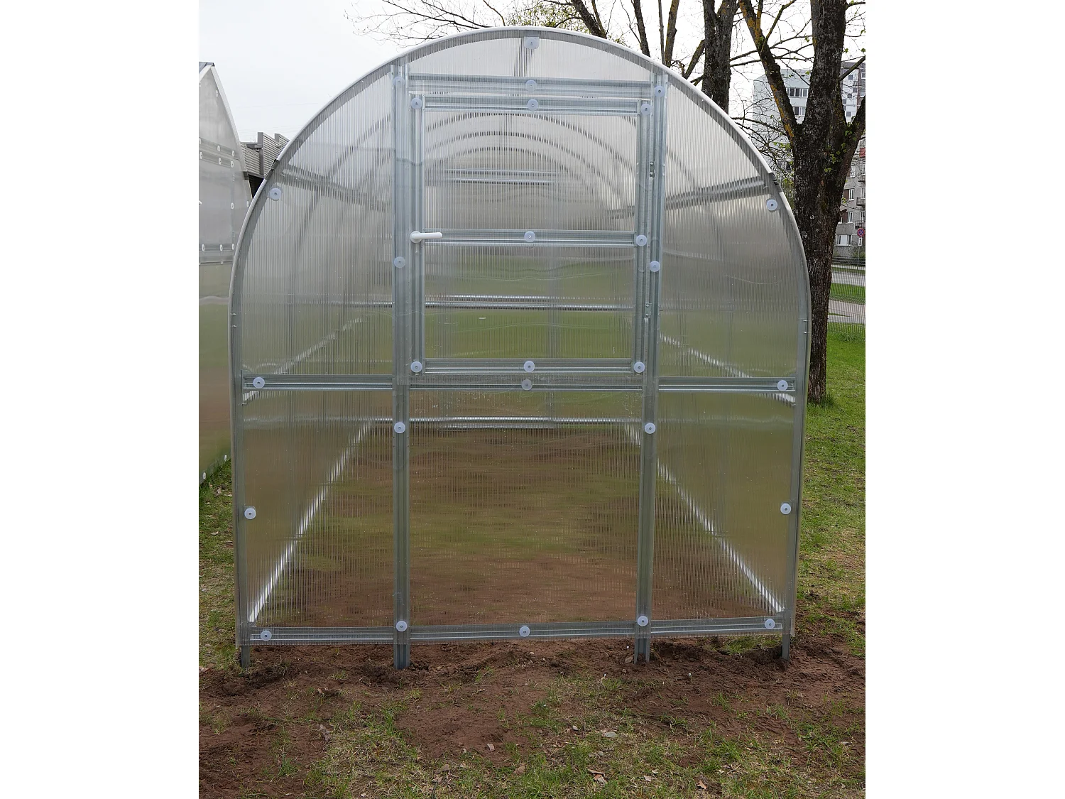 Klasika Greenhouses Slim KLASIKA Serre 8m² 2m x 4m Avec couverture en polycarbonate de 4 mm