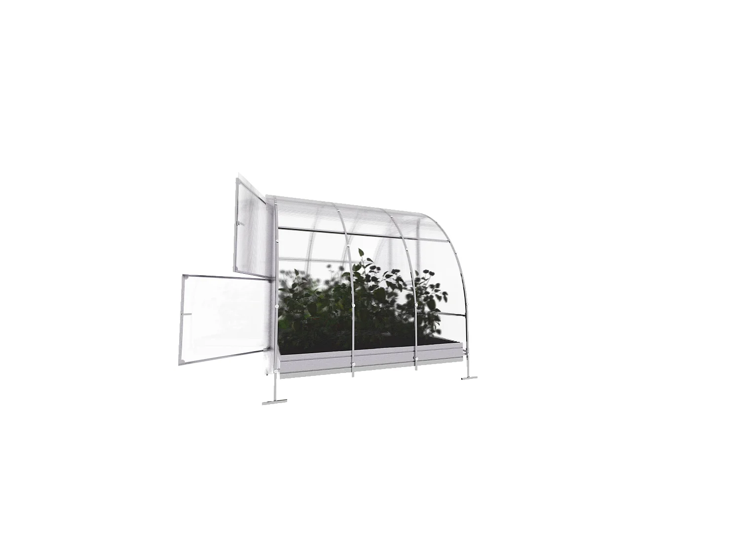 Klasika Greenhouses Easy KLASIKA Serre 6m² 3m x 2m Avec couverture en polycarbonate de 6 mm