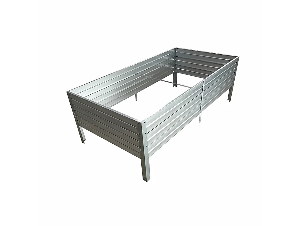 Erhöhter Verzinkter Stahl KLASIKA GARTEN Pflanzkübel 150x75x30 - Einfacher Zusammenbau & Anpassbar