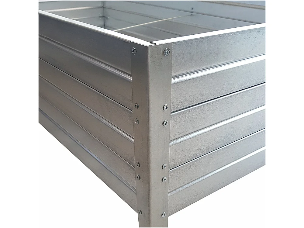 Erhöhter Verzinkter Stahl KLASIKA GARTEN Pflanzkübel 150x75x30 - Einfacher Zusammenbau & Anpassbar