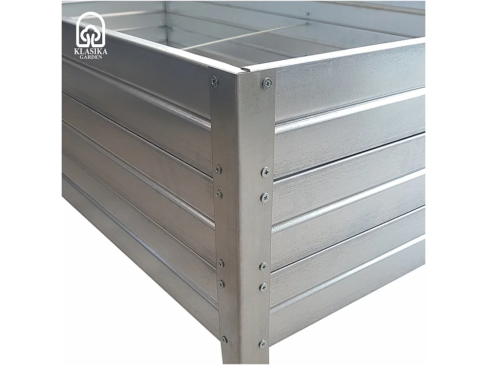 Hochbeet KLASIKA GARDEN 3075150C, 150 x 75 x 30 cm, verzinkter Stahl, ca. 338 l