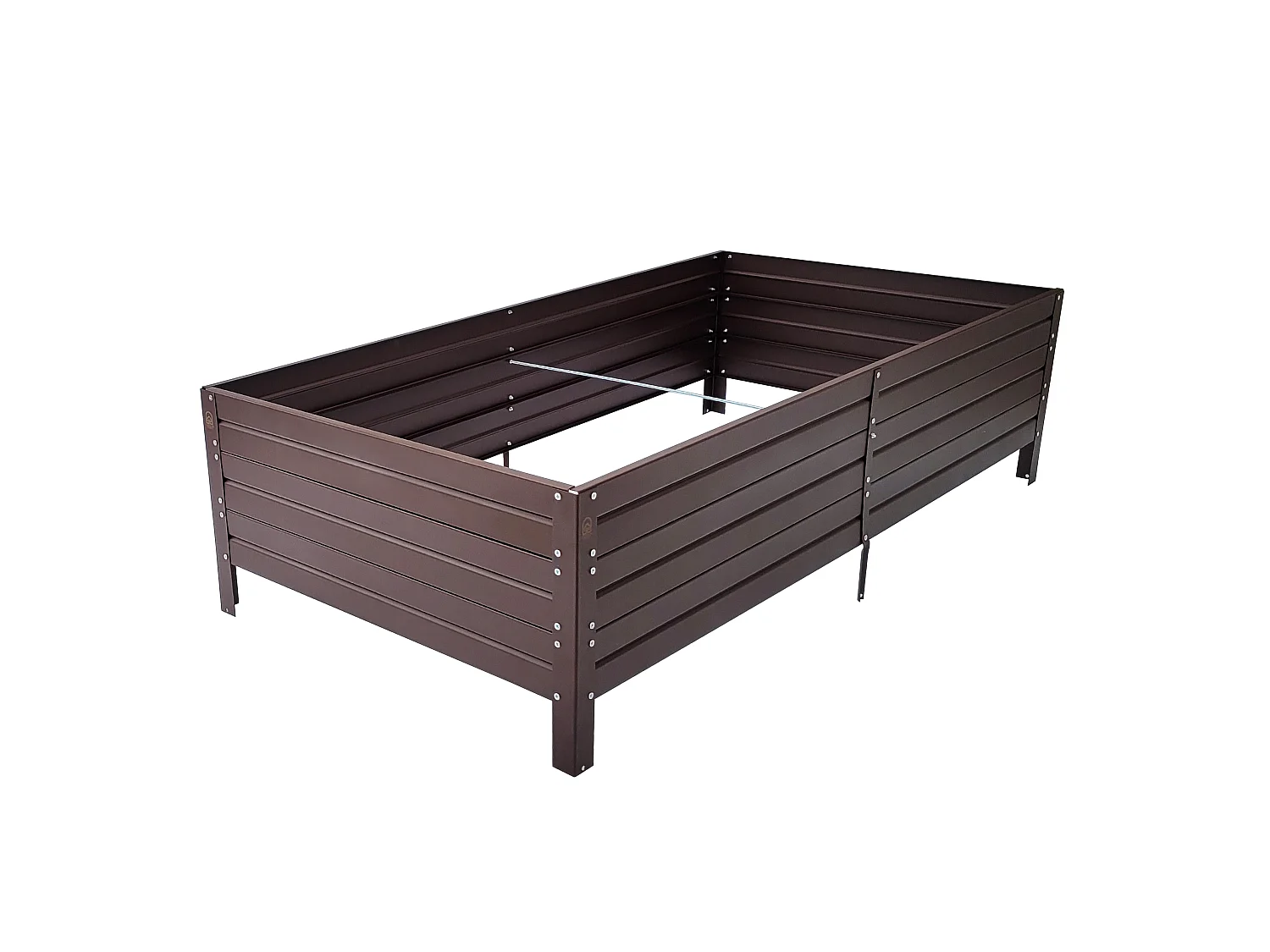 Erhöhter Gartenpflanzkasten KLASIKA GARDEN, Pulverbeschichtet, Braun RAL8017 150x75x30