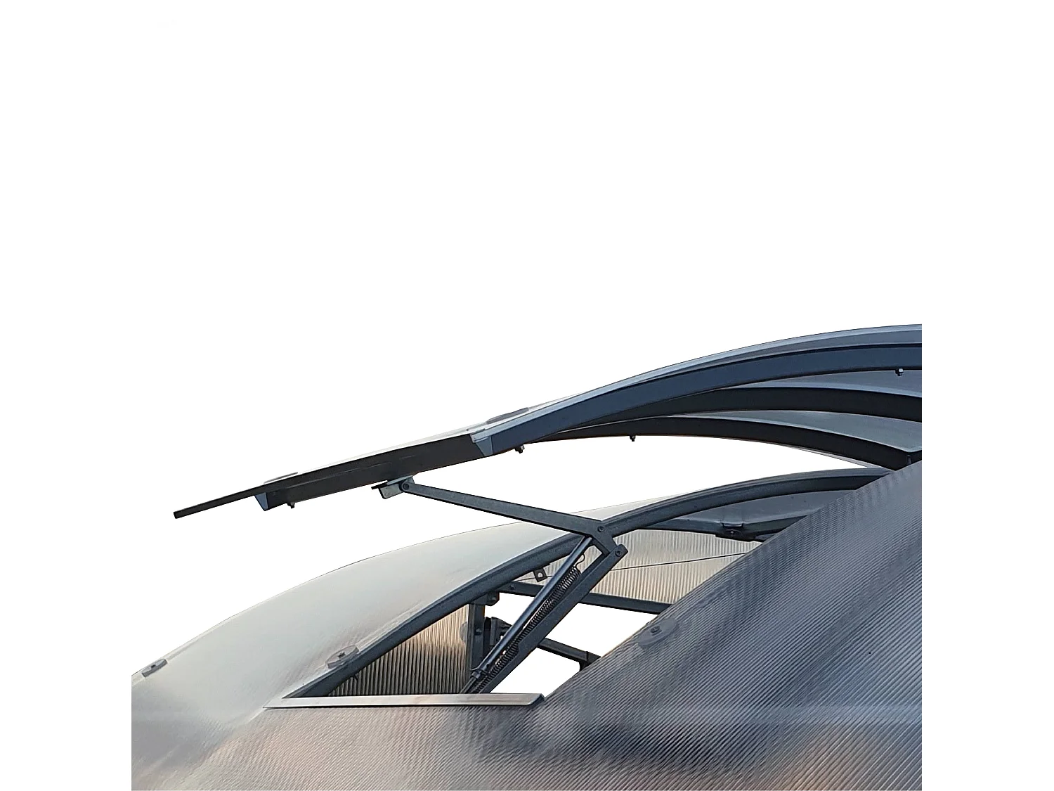 Gewächshaus Dachfenster KLASIKA EASY mit automatischem Öffner - 60 x 100 cm Polycarbonat Oberlicht