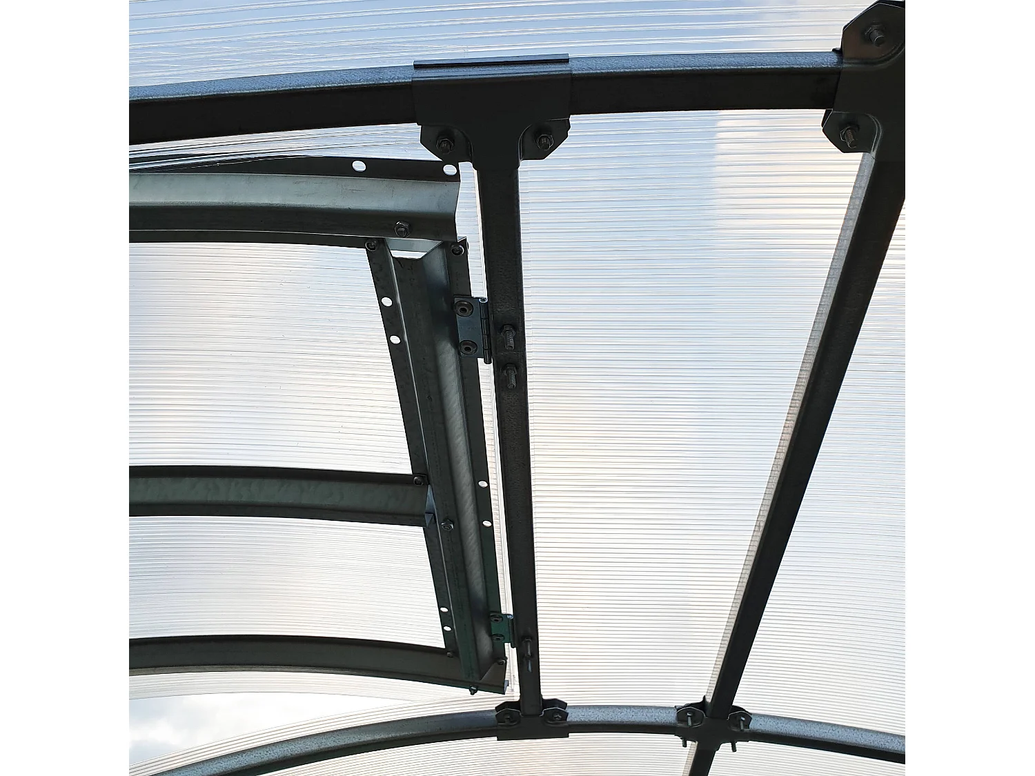 Gewächshaus Dachfenster KLASIKA EASY mit automatischem Öffner - 60 x 100 cm Polycarbonat Oberlicht