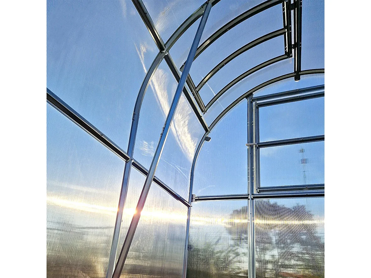 KLASIKA SLIM Gewächshaus Dachfenster mit automatischem Öffner und Polycarbonat-Beschichtung, 60x100 cm
