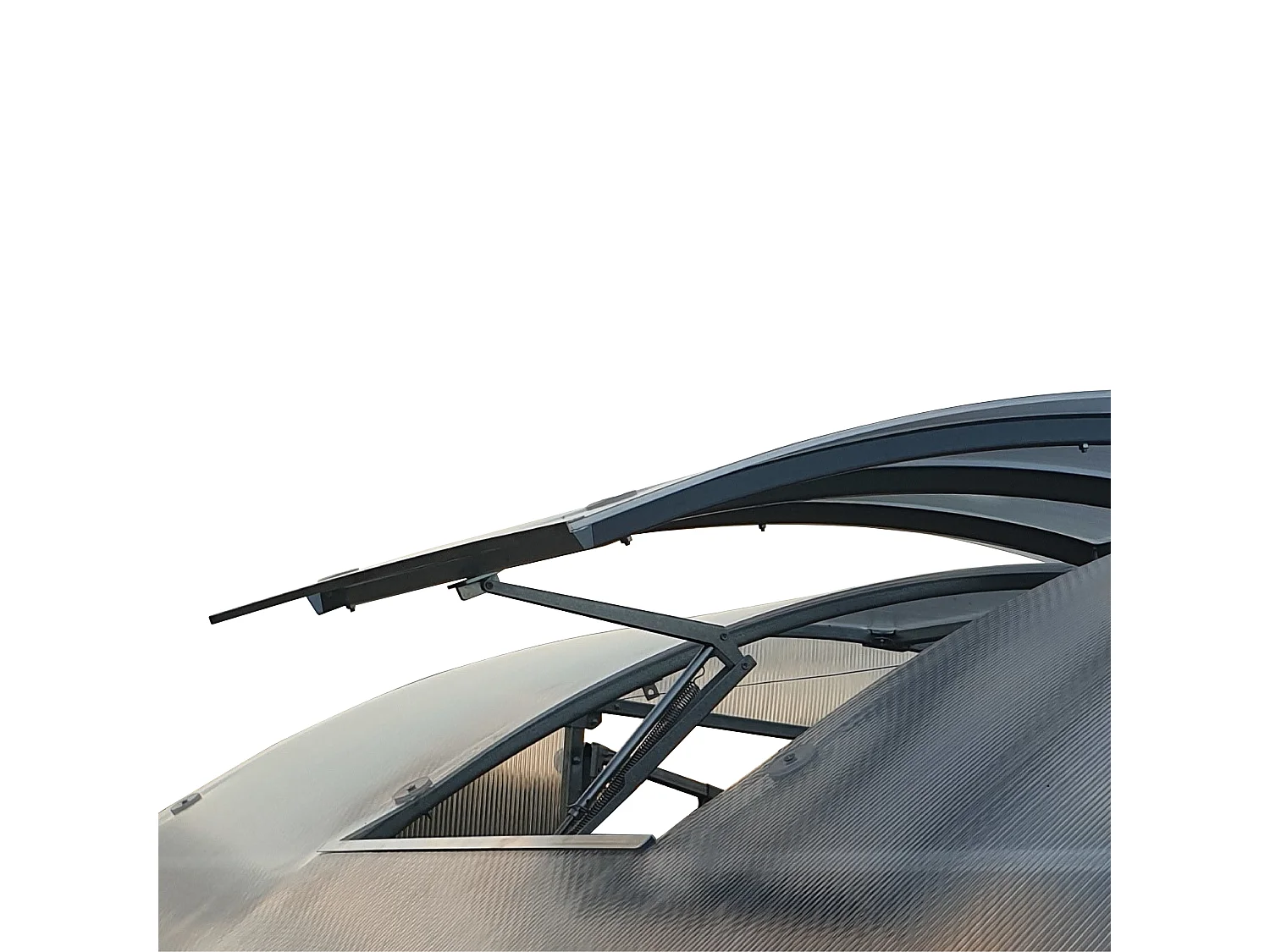 Automatisches Dachfenster für Gewächshaus KLASIKA TUBE 100x60 cm Belüftungssystem mit Polycarbonat-Beschichtung