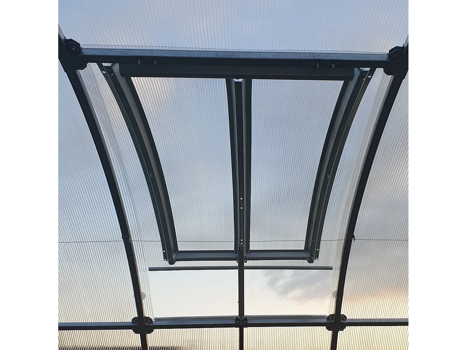 Automatisches Dachfenster für Gewächshaus KLASIKA TUBE 100x60 cm Belüftungssystem mit Polycarbonat-Beschichtung