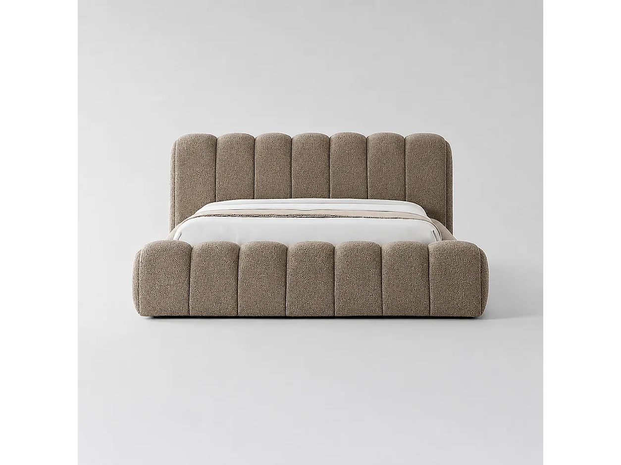 Opbergbed LONDON Kleur Zand Nomade, 160x200CM