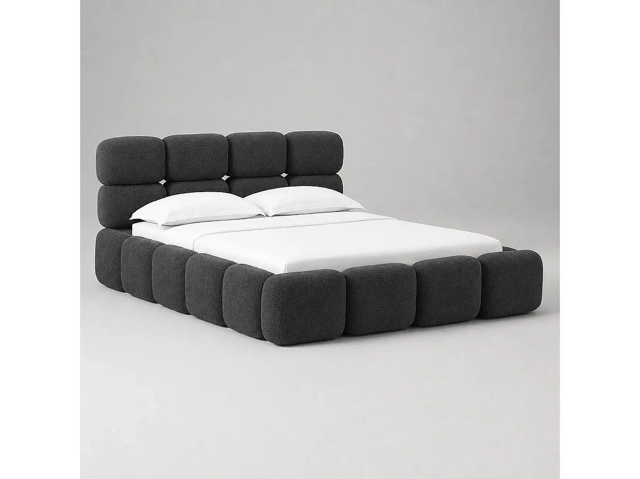 Opbergbed MOOS Kleur Grijs Houtskool, 160x200CM