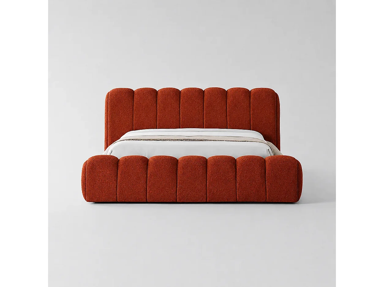 Opbergbed LONDON Kleur Terracotta, 140x200CM