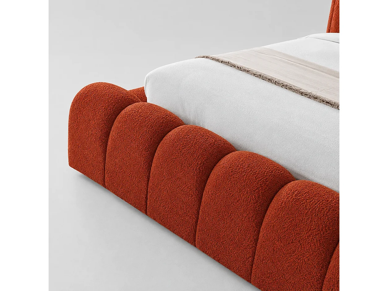 Opbergbed LONDON Kleur Terracotta, 140x200CM