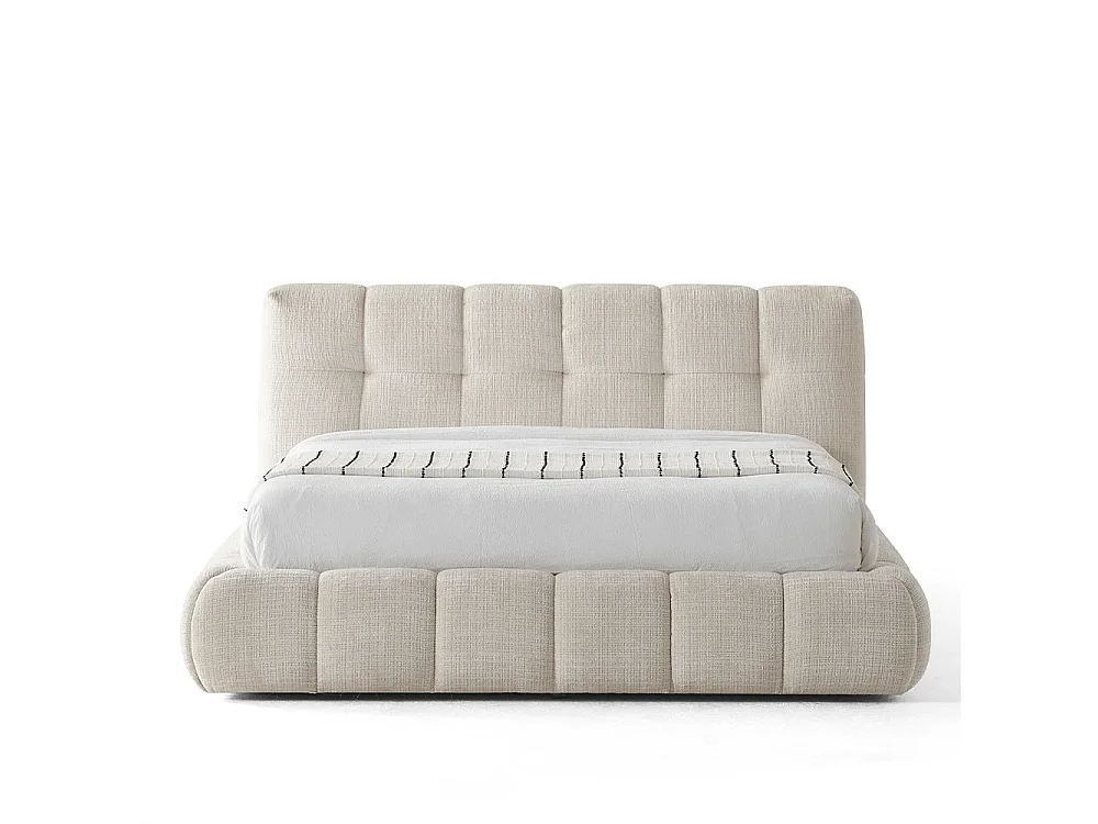 Opbergbed LUNA Kleur Ecru Schuim, 160x200CM