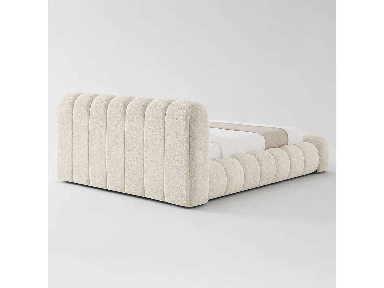 Opbergbed LONDON Kleur Ecru Schuim, 90x200CM