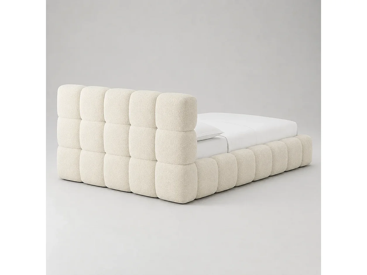 Opbergbed MOOS Kleur Ecru Schuim, 140x200CM