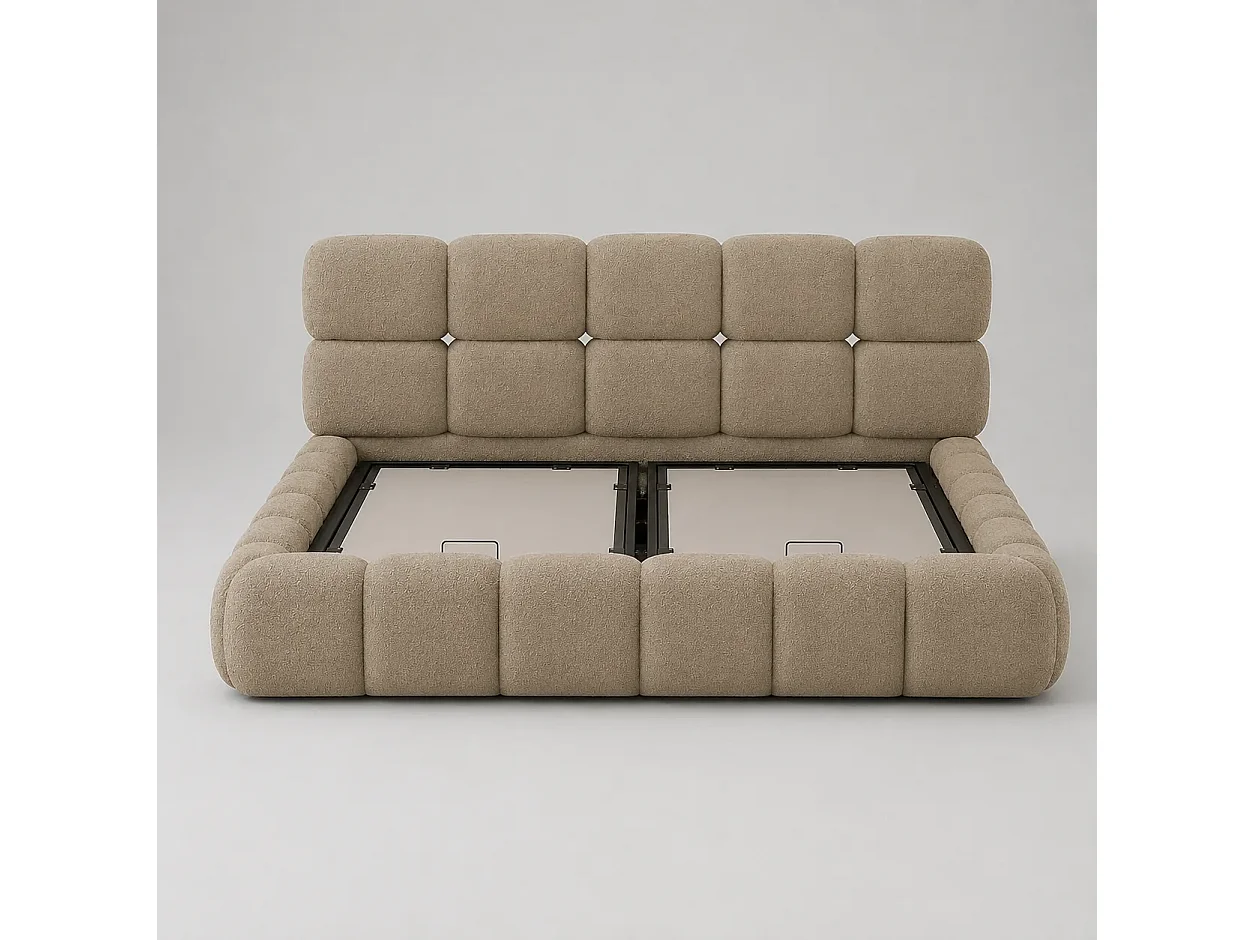 Opbergbed MOOS Kleur Zand Nomade, 180x200CM