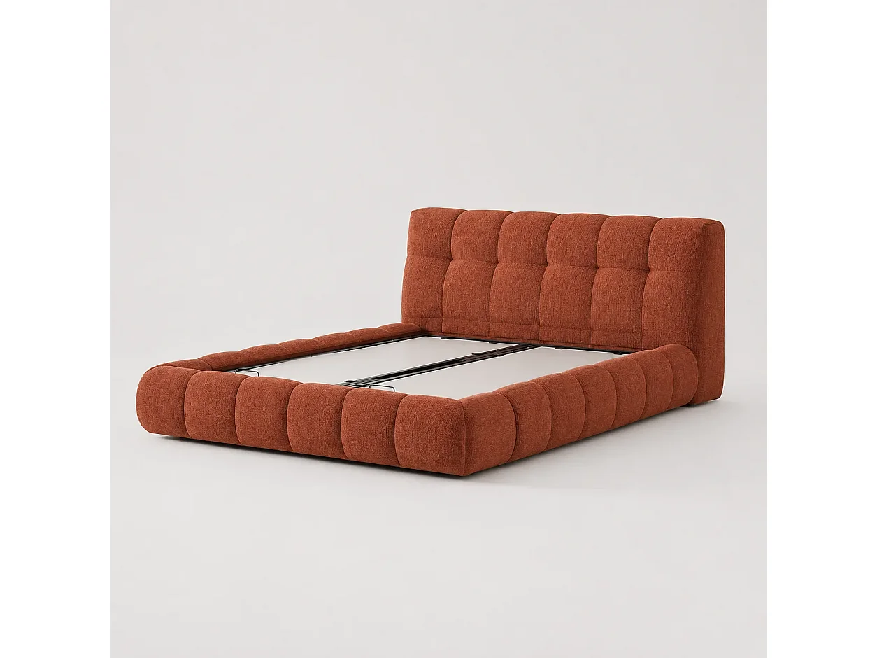 Opbergbed LUNA Kleur Terracotta, 200x200CM