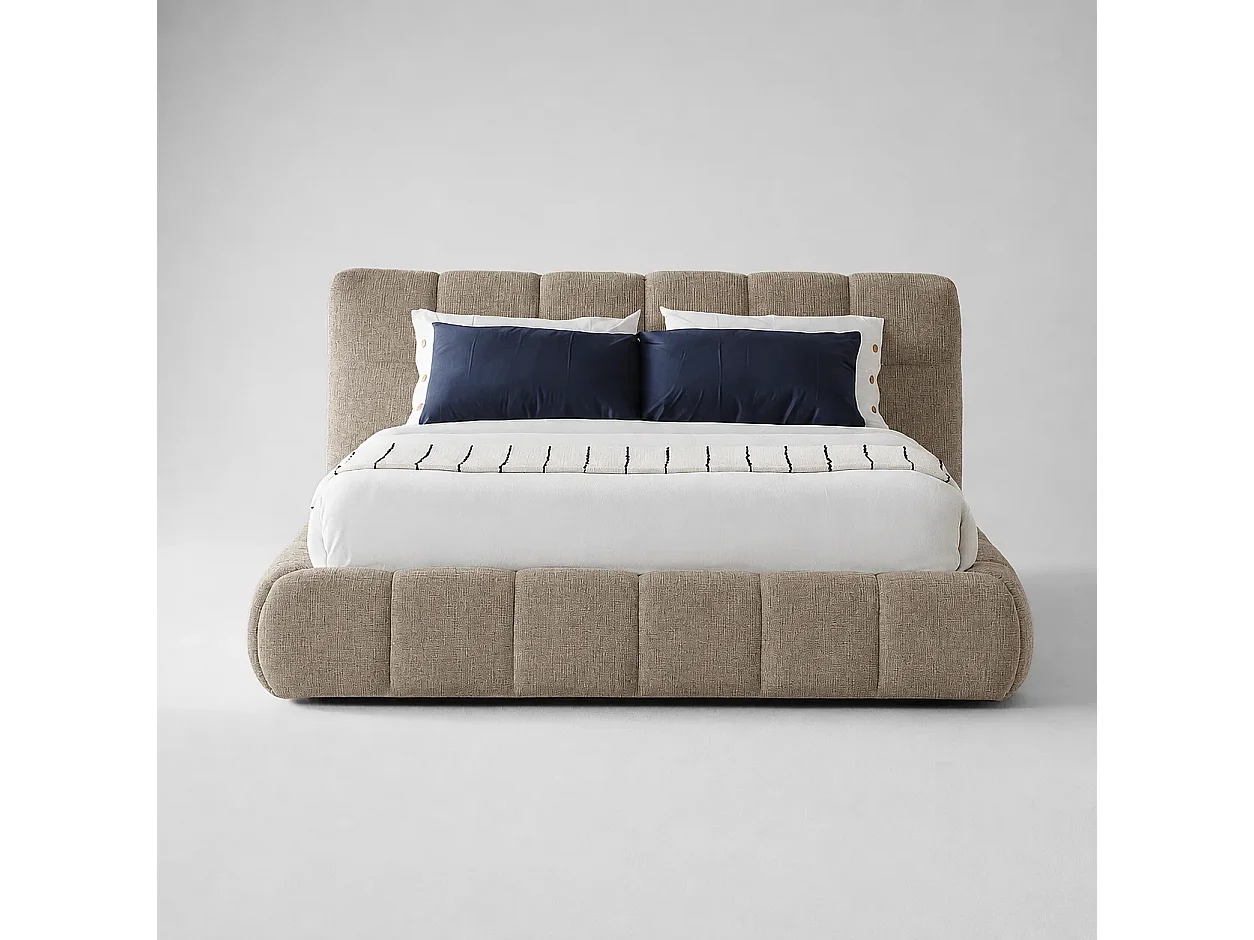 Opbergbed LUNA Kleur Zand Nomade, 180x200CM