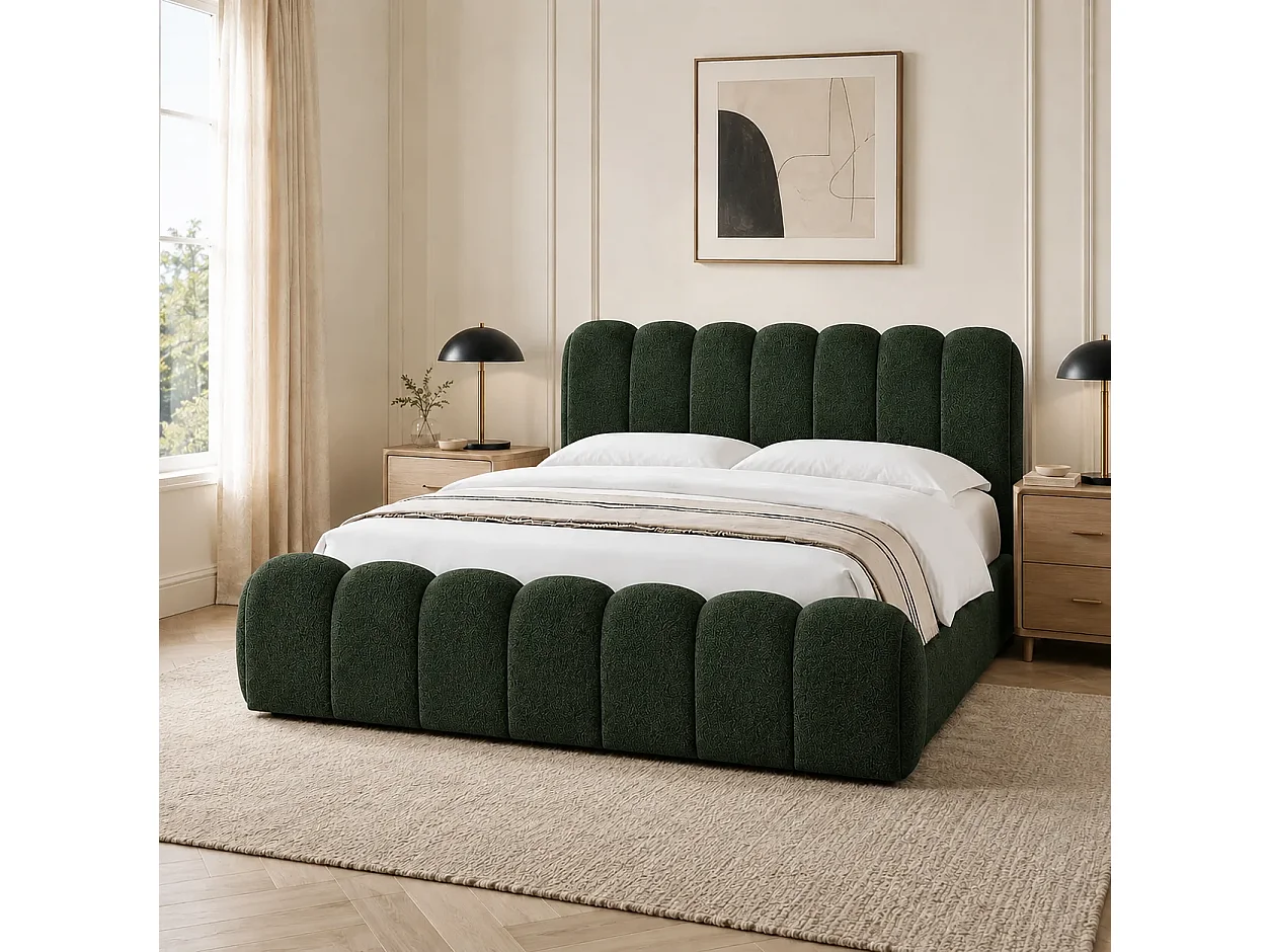 Opbergbed LONDON Kleur Cedergroen, 180x200CM
