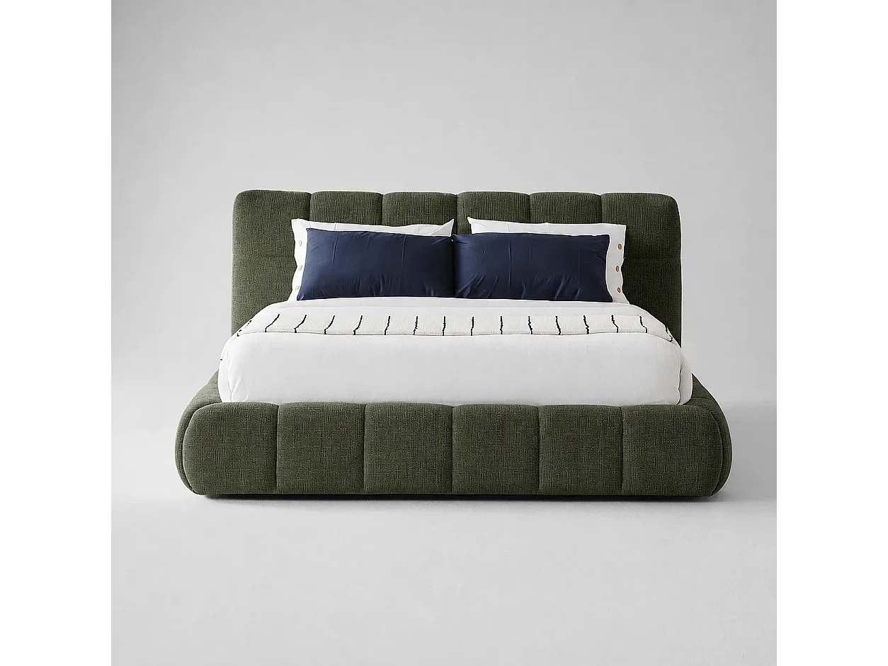 Opbergbed LUNA Kleur Cedergroen, 90x200CM