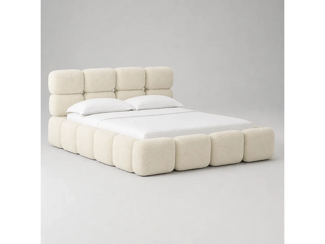Opbergbed MOOS Kleur Ecru Schuim, 200x200CM