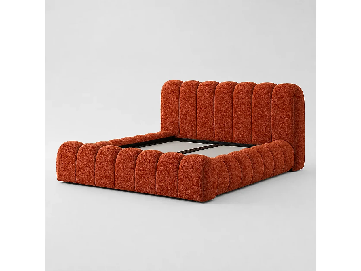 Opbergbed LONDON Kleur Terracotta, 90x200CM
