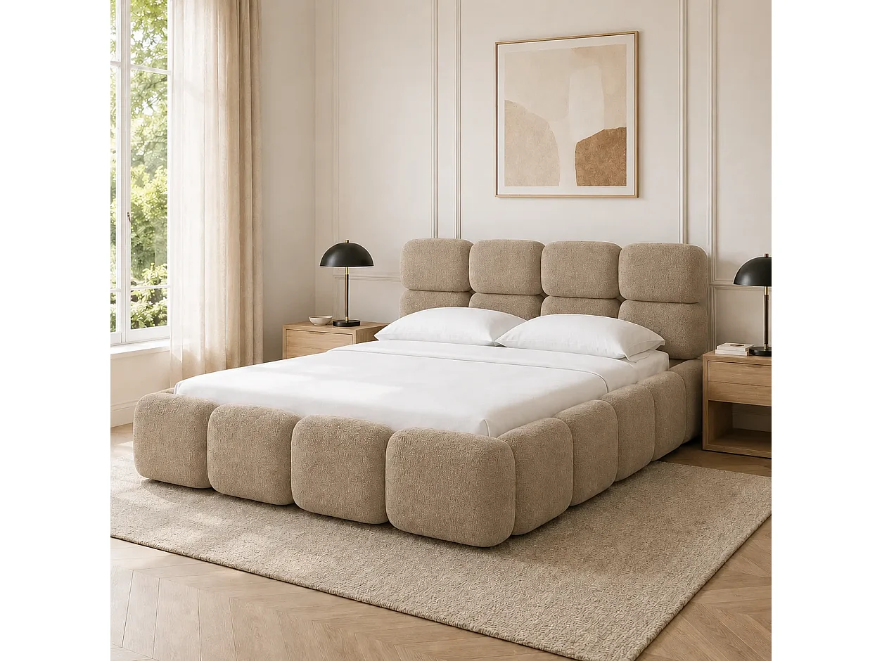 Opbergbed MOOS Kleur Zand Nomade, 90x200CM