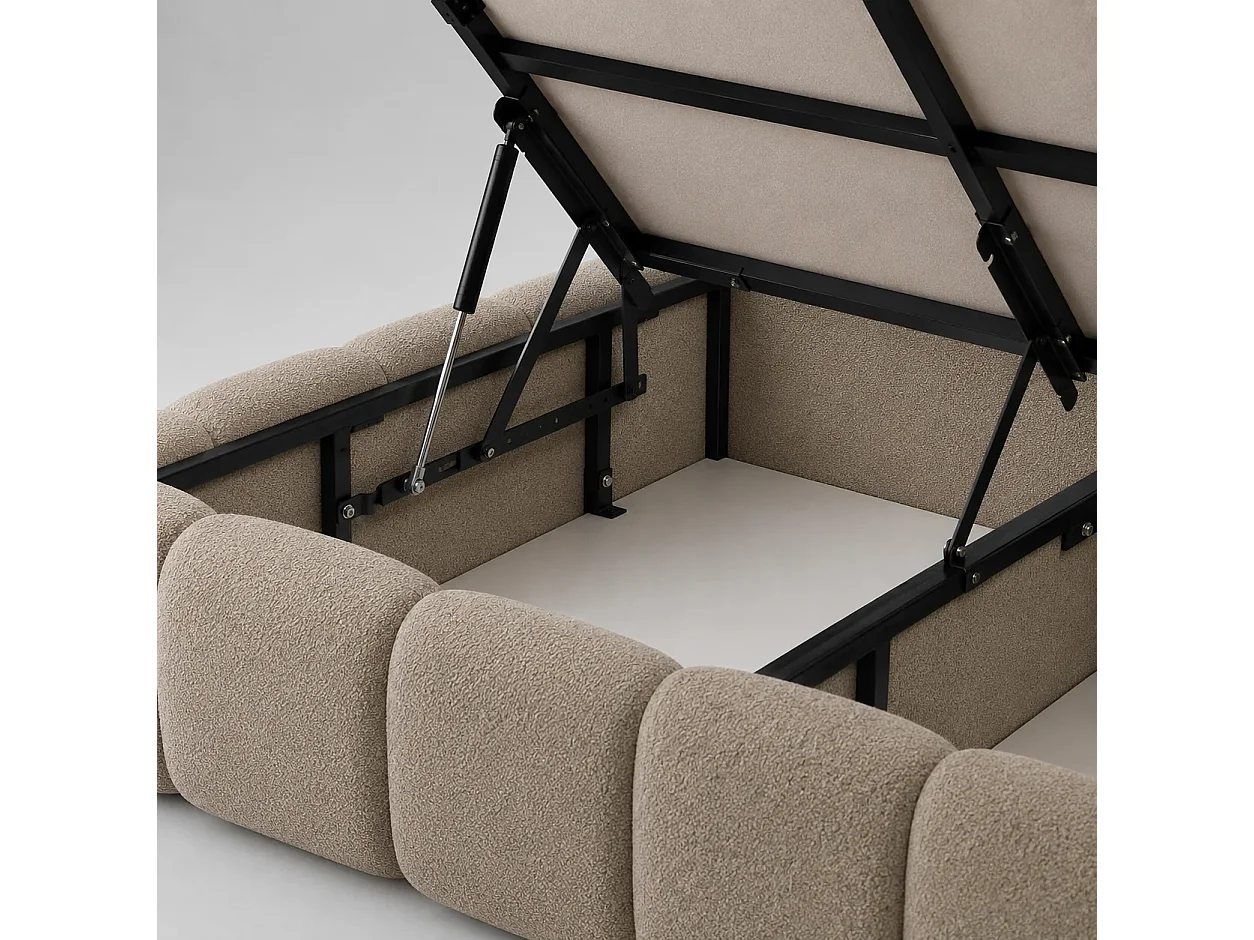 Opbergbed MOOS Kleur Zand Nomade, 90x200CM