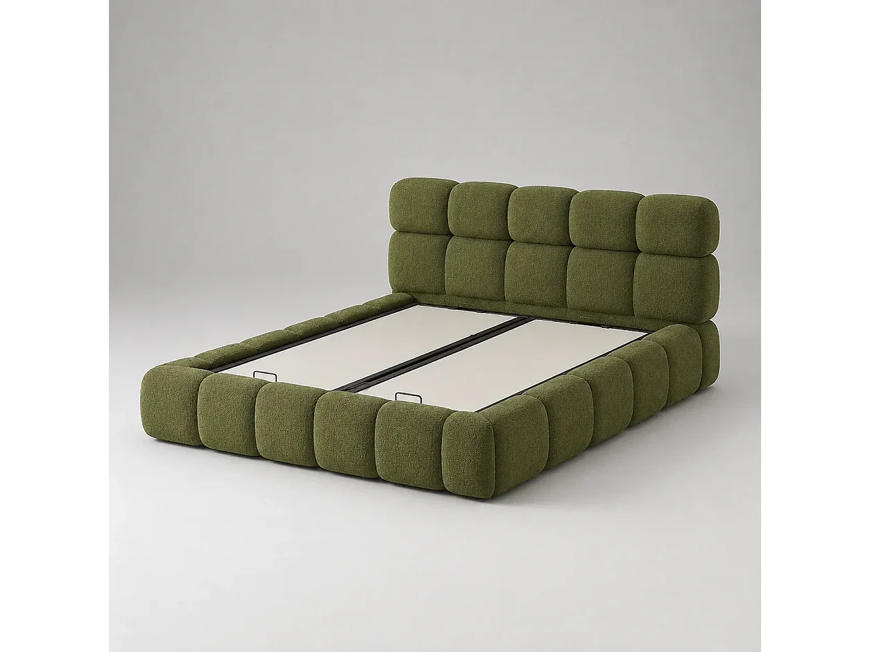 Opbergbed MOOS Kleur Junglegroen, 160x200CM
