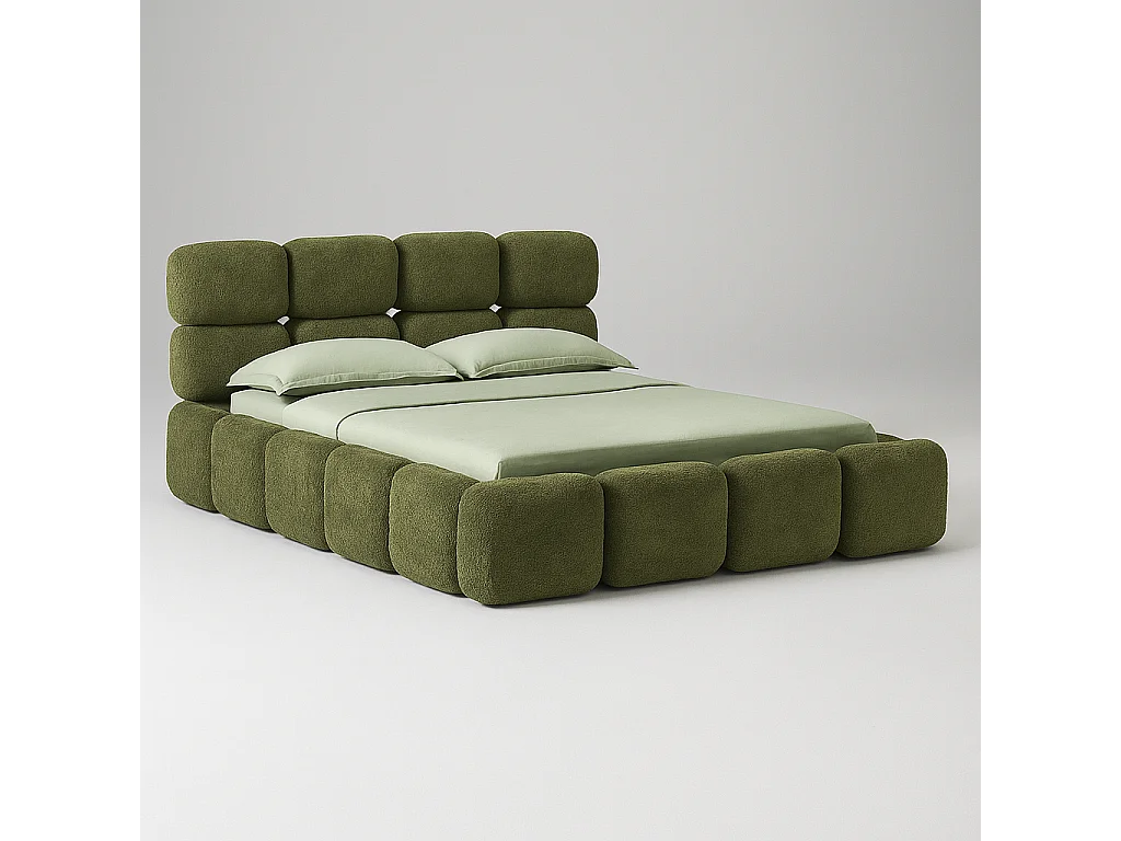 Opbergbed MOOS Kleur Junglegroen, 160x200CM