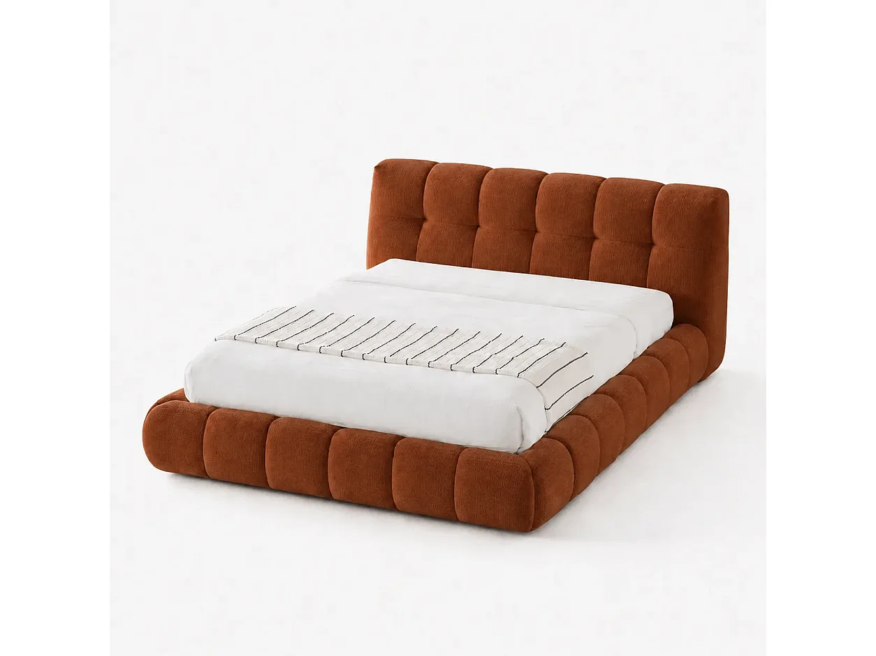 Opbergbed LUNA Kleur Terracotta, 180x200CM