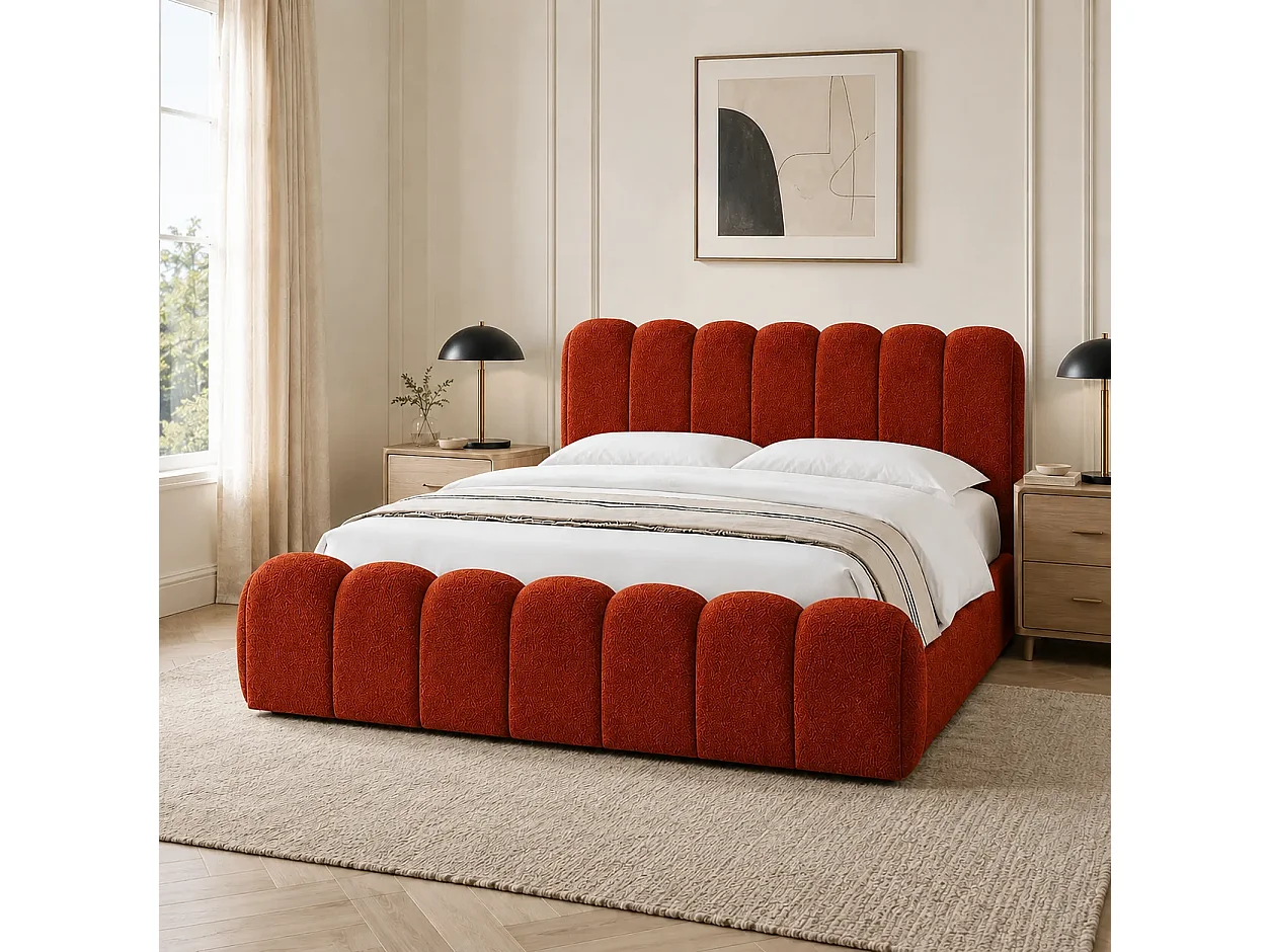 Opbergbed LONDON Kleur Terracotta, 200x200CM