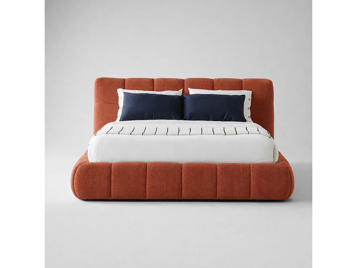 Opbergbed LUNA Kleur Terracotta, 140x200CM