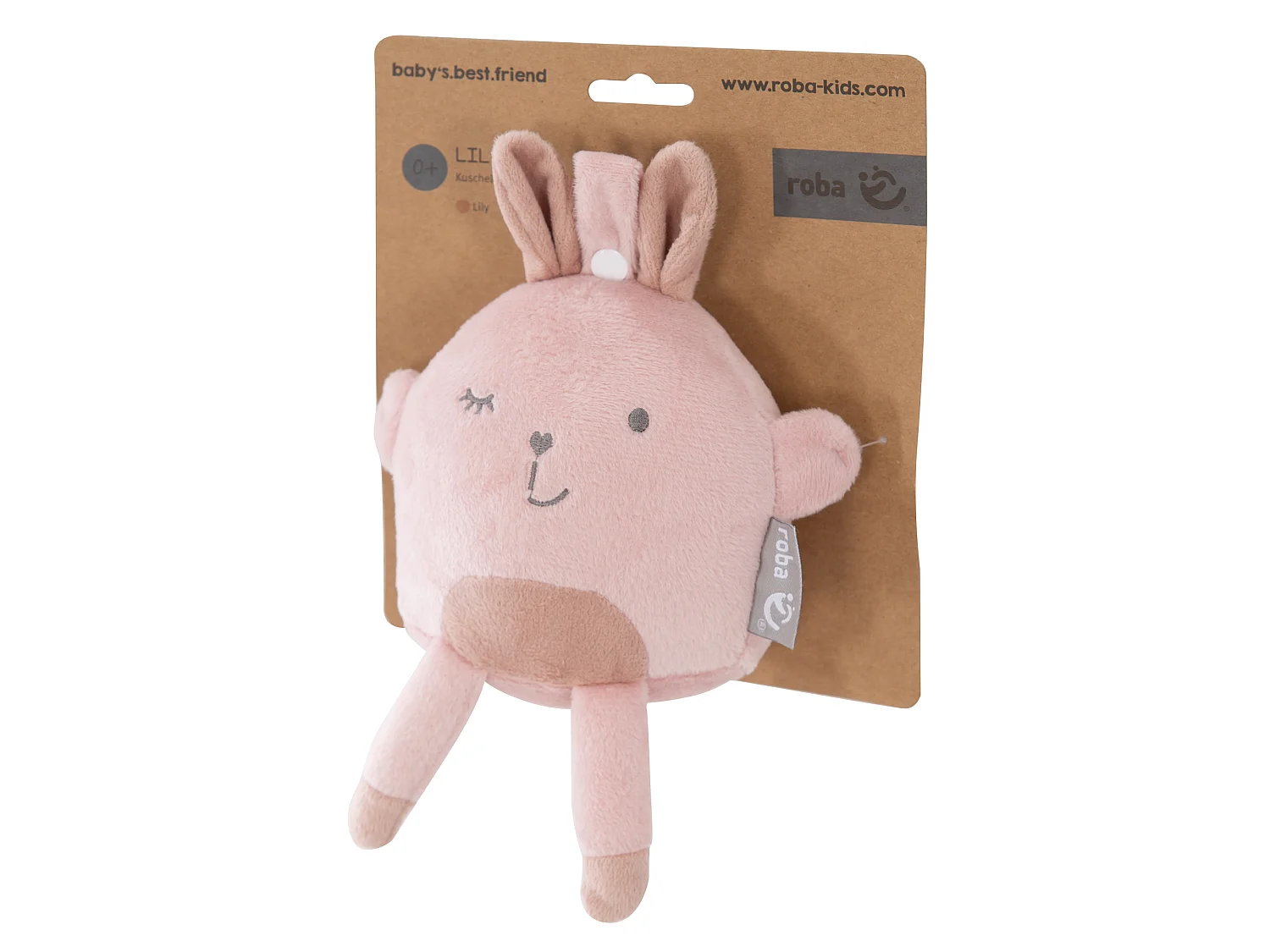 Peluche et pendentif oreiller Roba Lil Cuties Lily - Compagnon idéal pour bébé