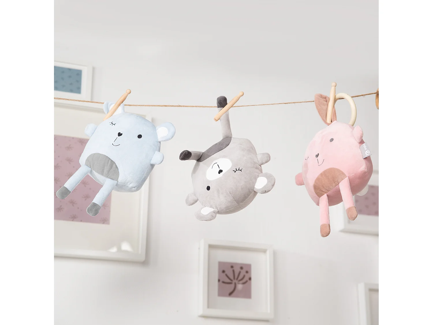 Peluche et pendentif oreiller Roba Lil Cuties Lily - Compagnon idéal pour bébé