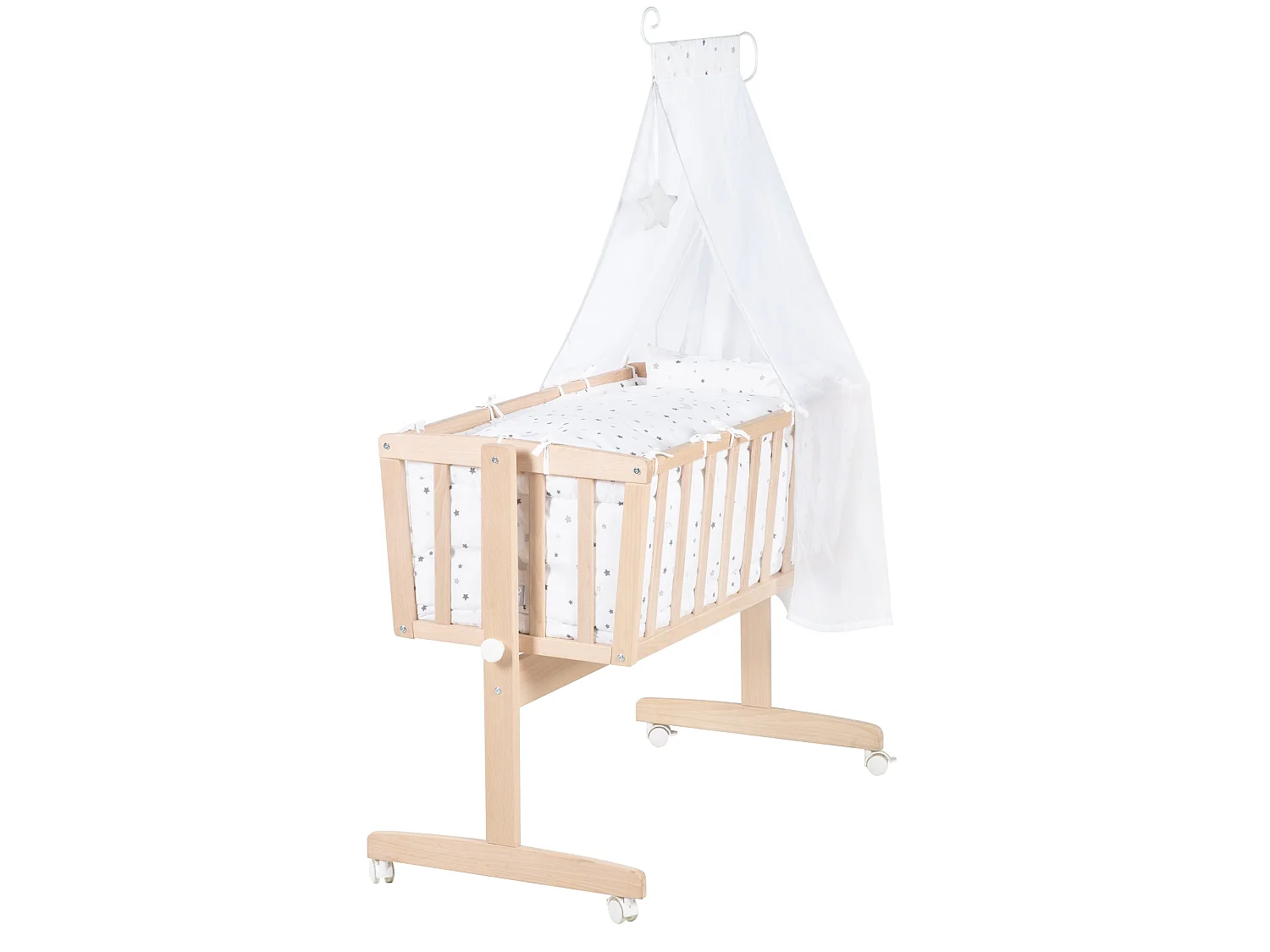 Babywiege Set Sternenzauber grau