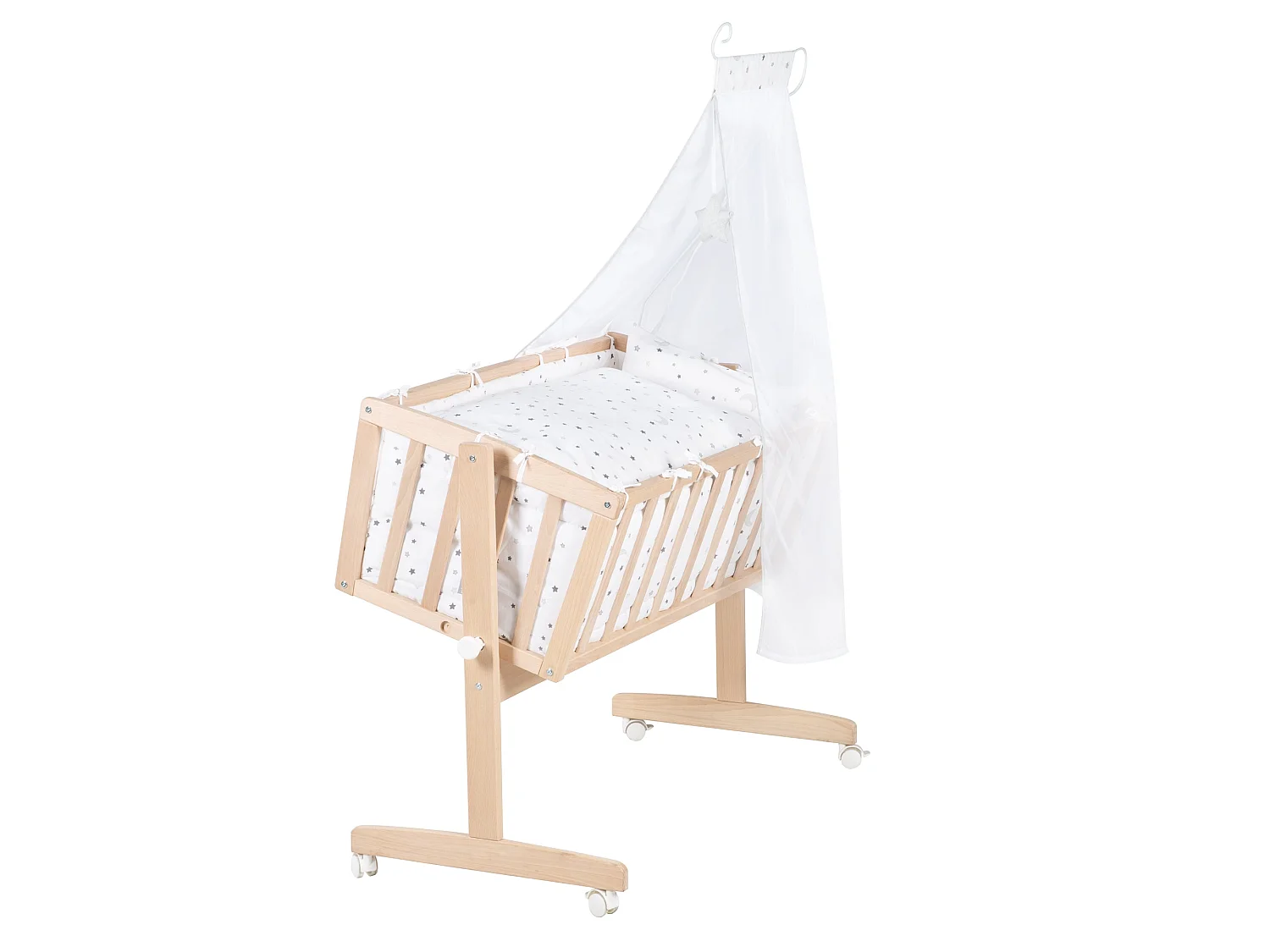 Babywiege Set Sternenzauber grau