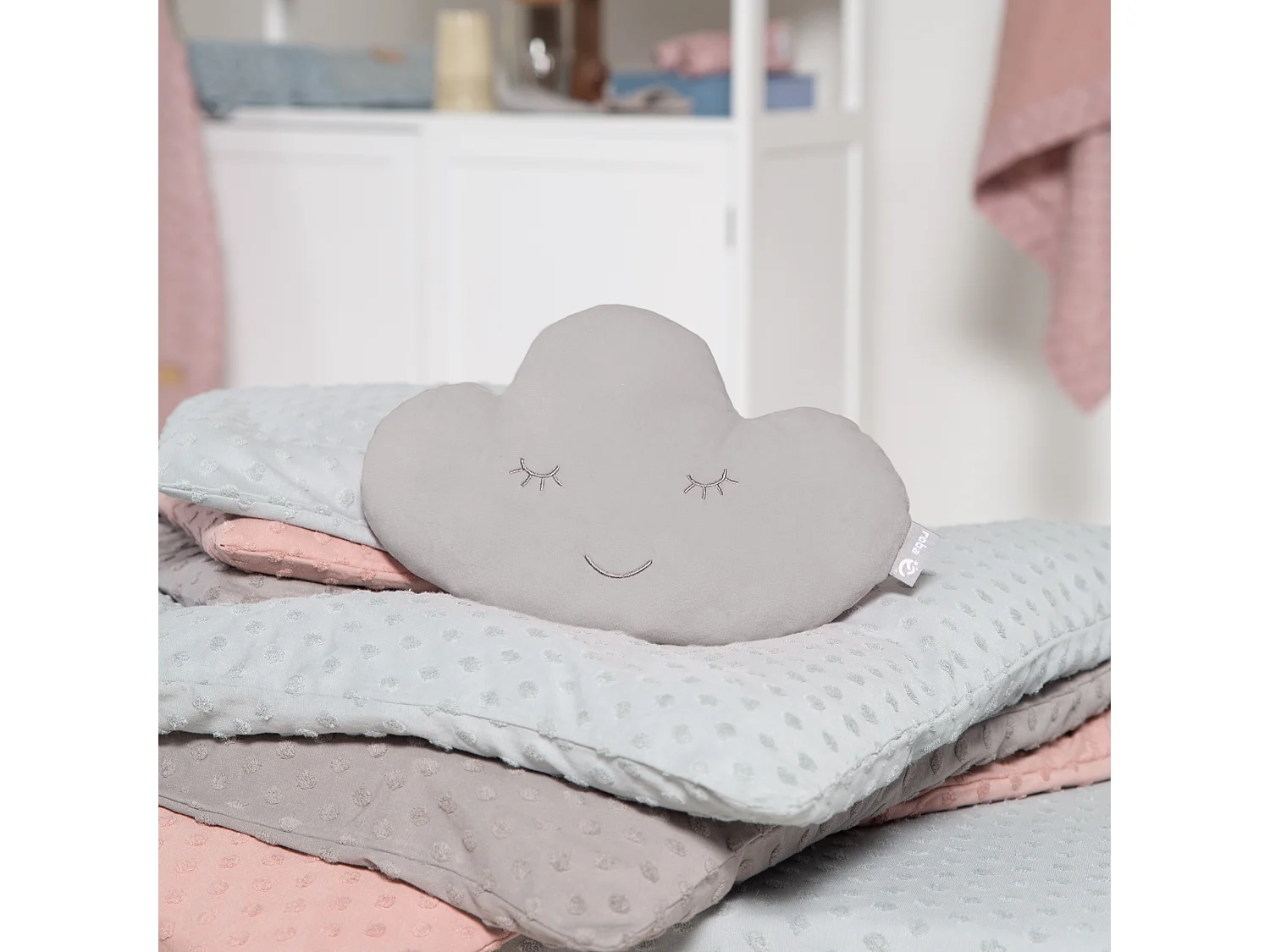 Kuschelkissen Wolke Hellgrau