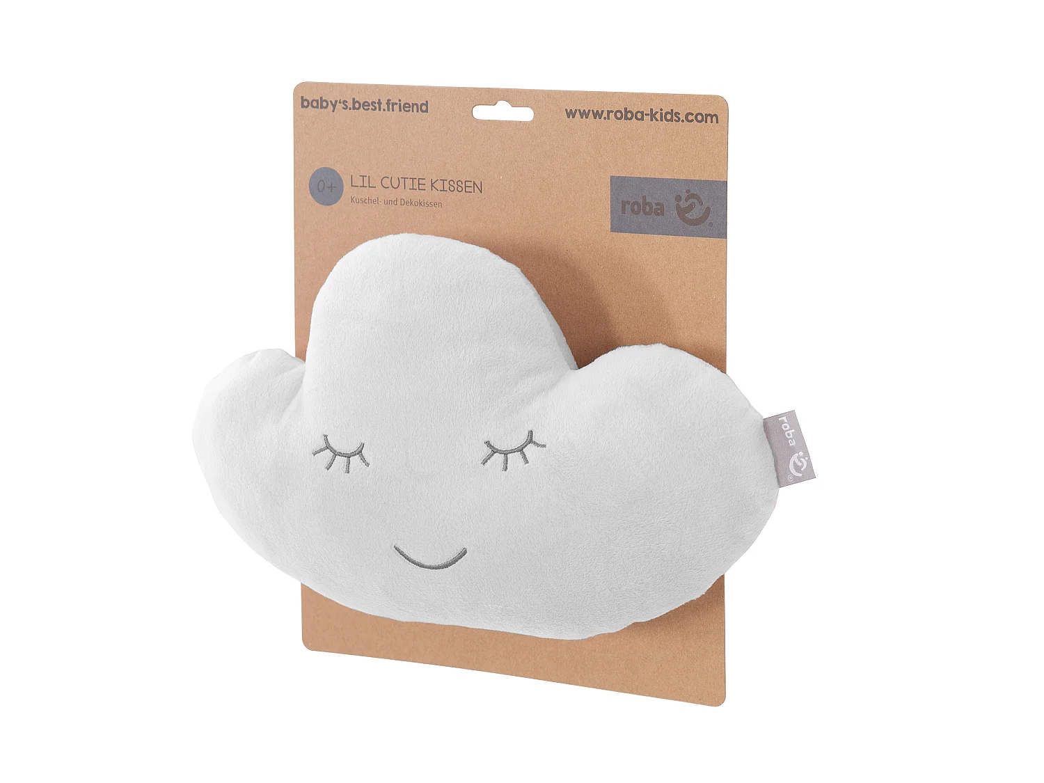 Kuschelkissen Wolke Hellgrau